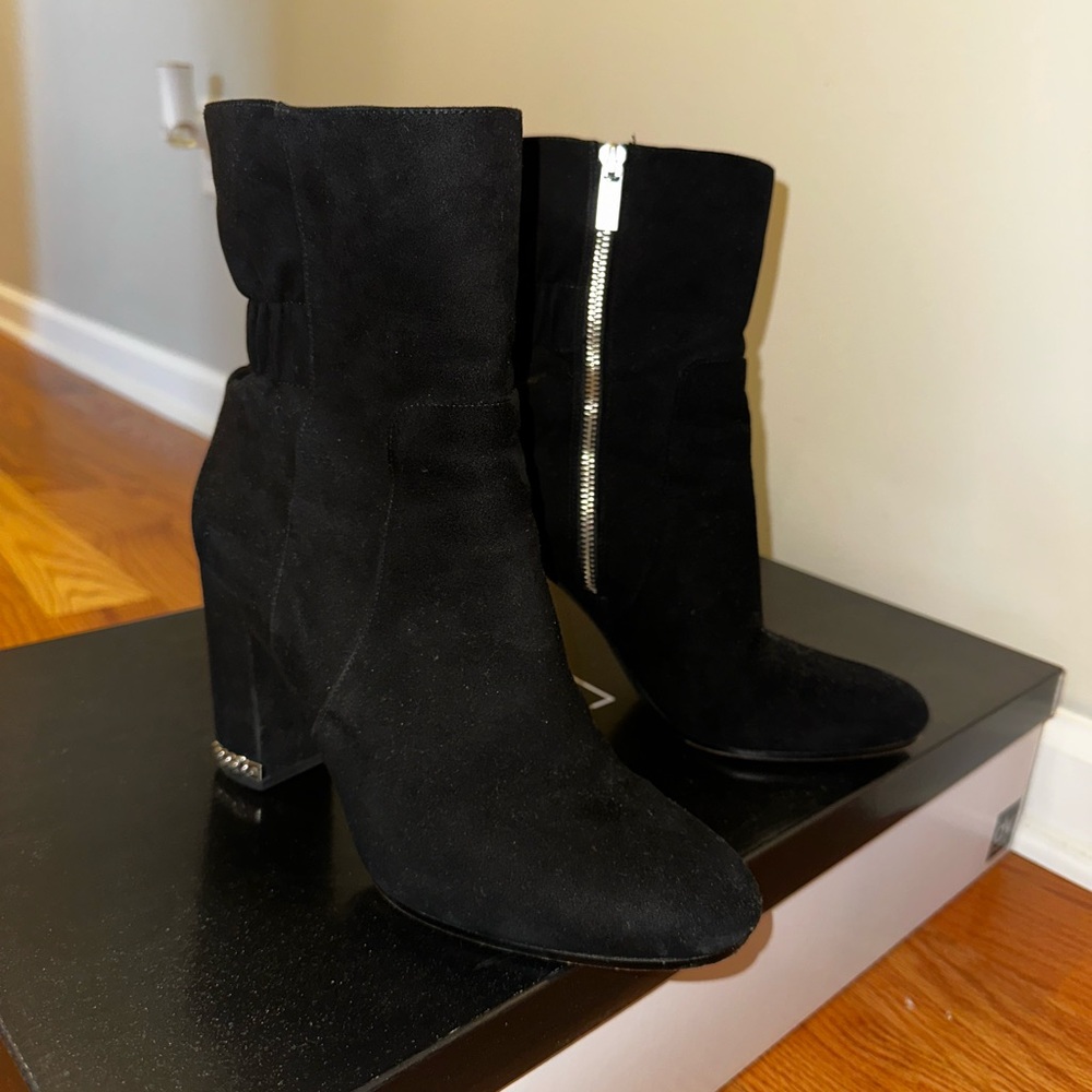 Black Suede Ankle Boots